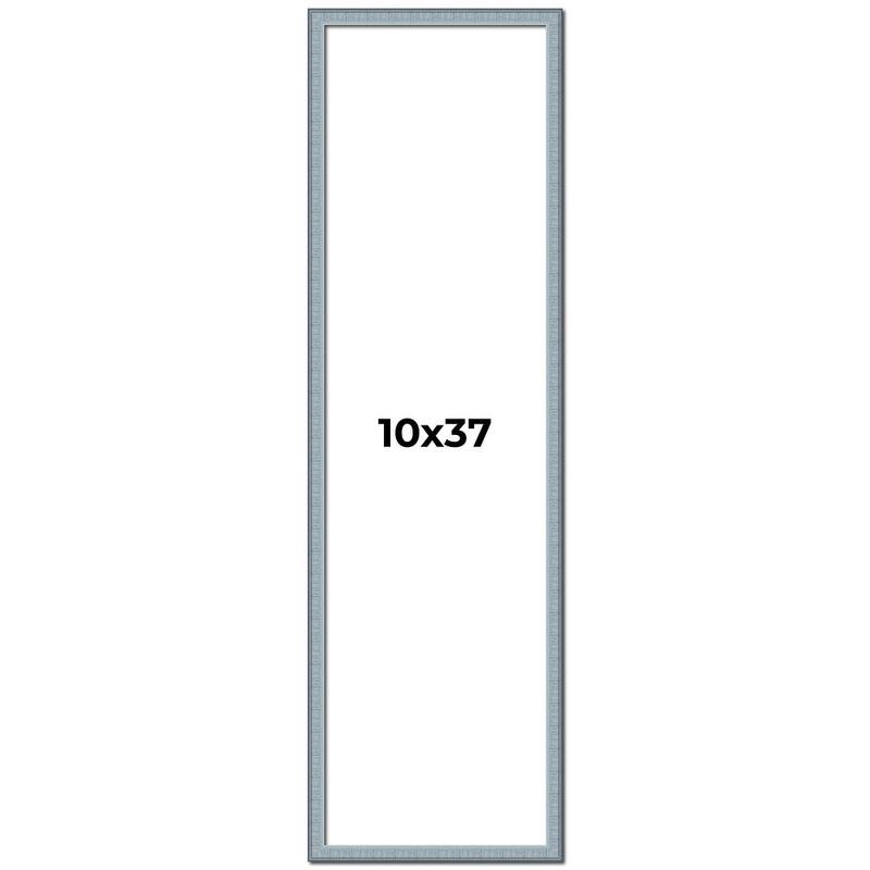 10x37 Frame Rustic Sky Blue Solid Wood Picture Frame | 0.75 Inch