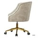 preview thumbnail 26 of 57, ET Tufted Task Chair With Golden Base by HULALA HOME