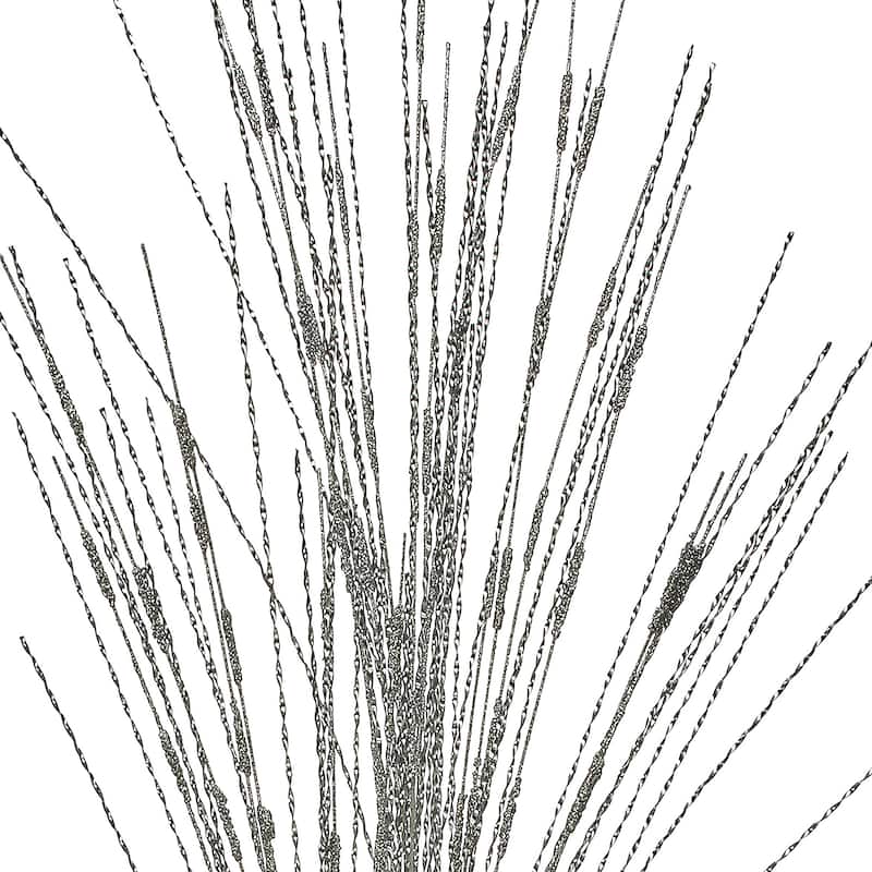 38" Twisted Metallic Grass Spray