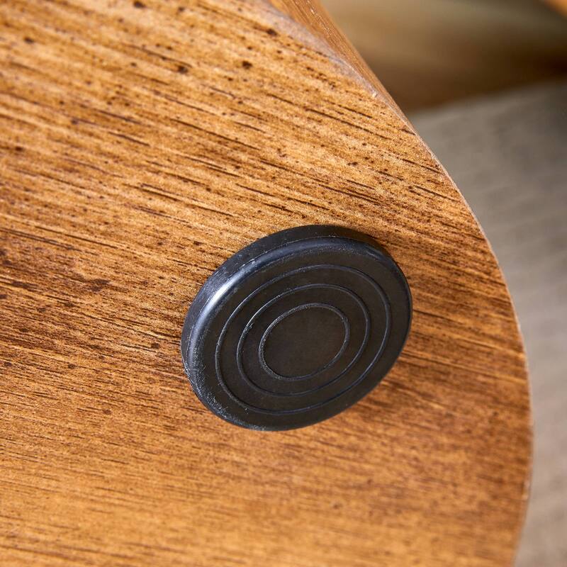 Small round dining table with anti-slip feet for dining or office use