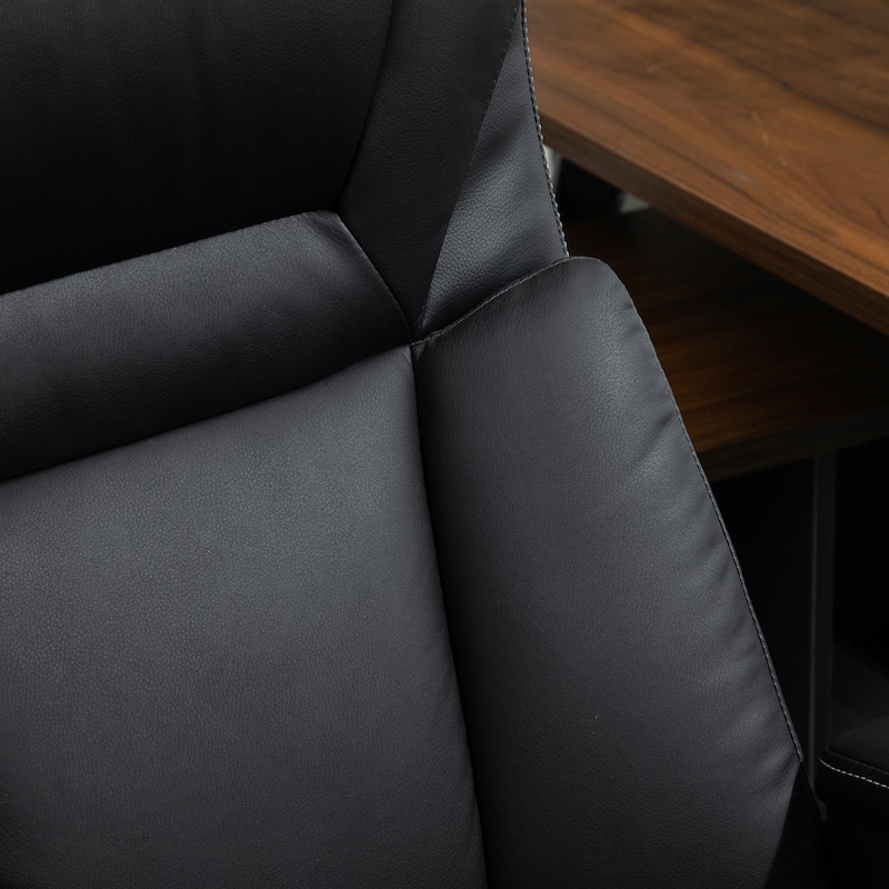 Heavy Duty Big & Tall Executive Desk Chair with 400lbs Capacity, Adjustable Height, Wide Seat & Ergonomic Design