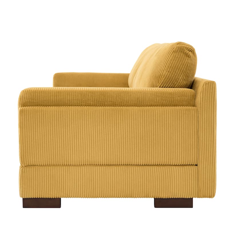 90" Oversized Modular Sectional Corduroy Sofa