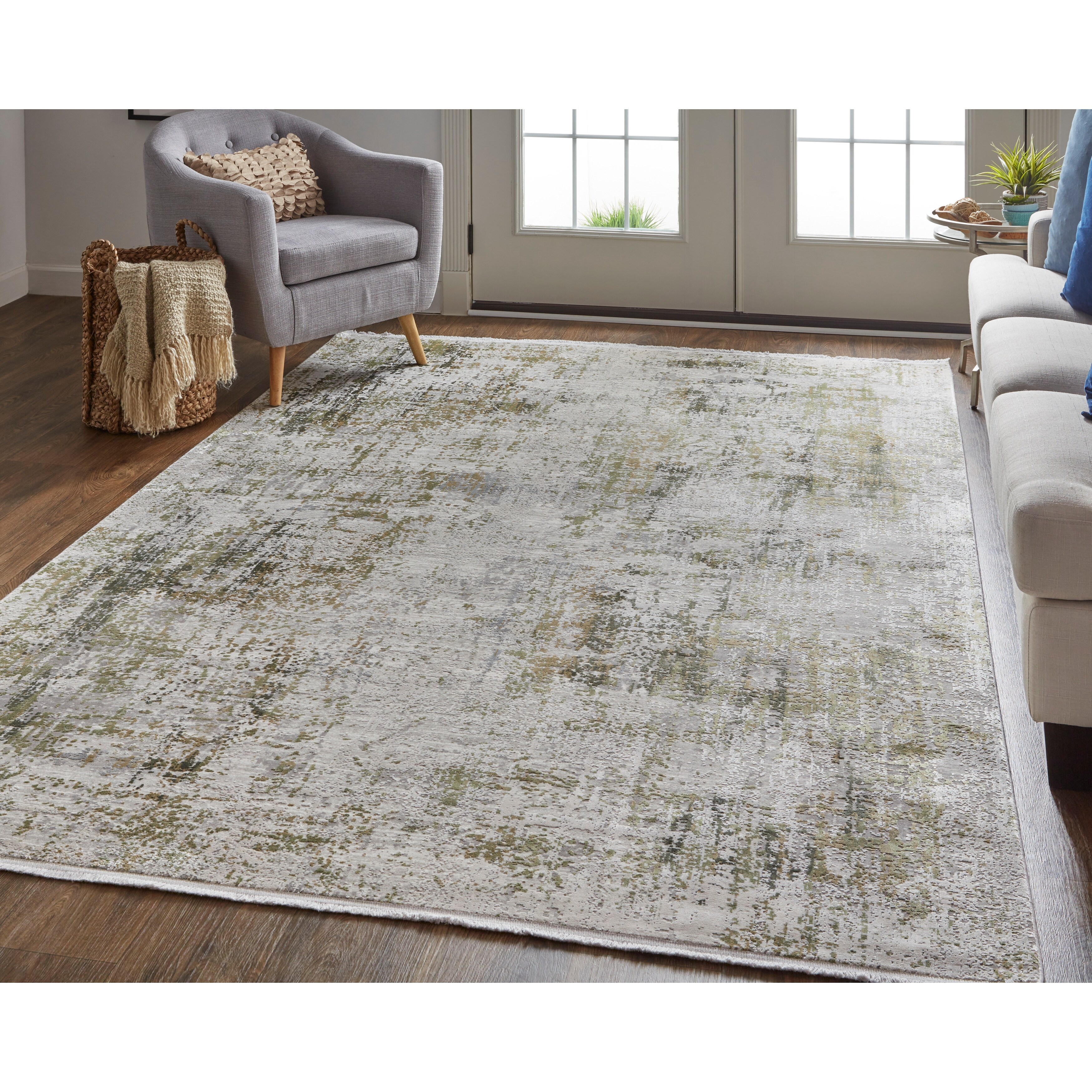 Lindstra Gradient Abstract Area Rug 
