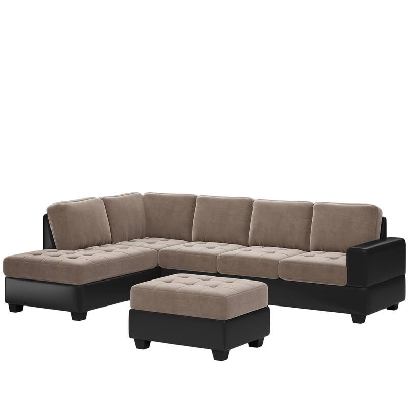 Convertible Sectional Sofa with Reversible Chaise