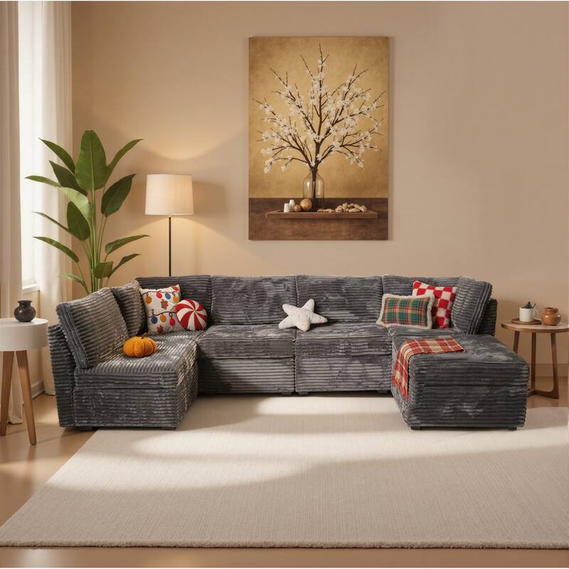 ​​OVIOS Modern Minimalist Fabric Sofa​