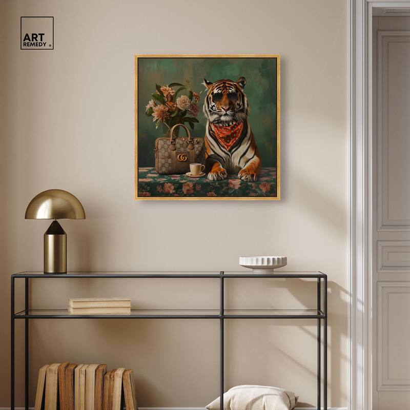 Fanciful Tiger Canvas by Art Remedy