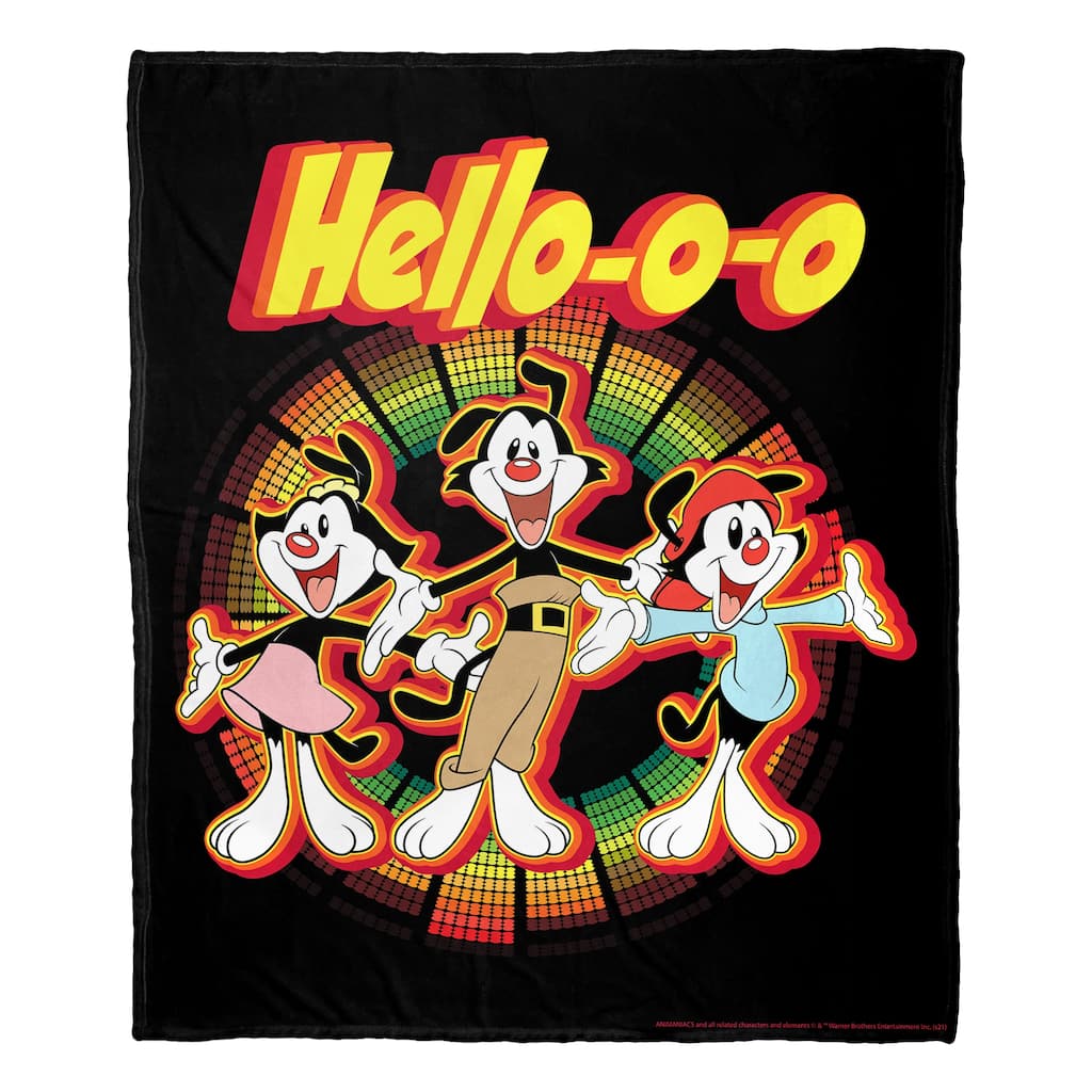 Warner Brothers Animaniacs Hellooo Silk Touch Throw Blanket
