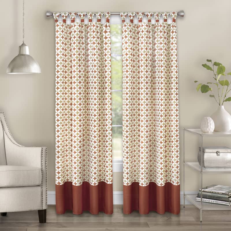Callie Cuff Tab Top Window Curtain Panel
