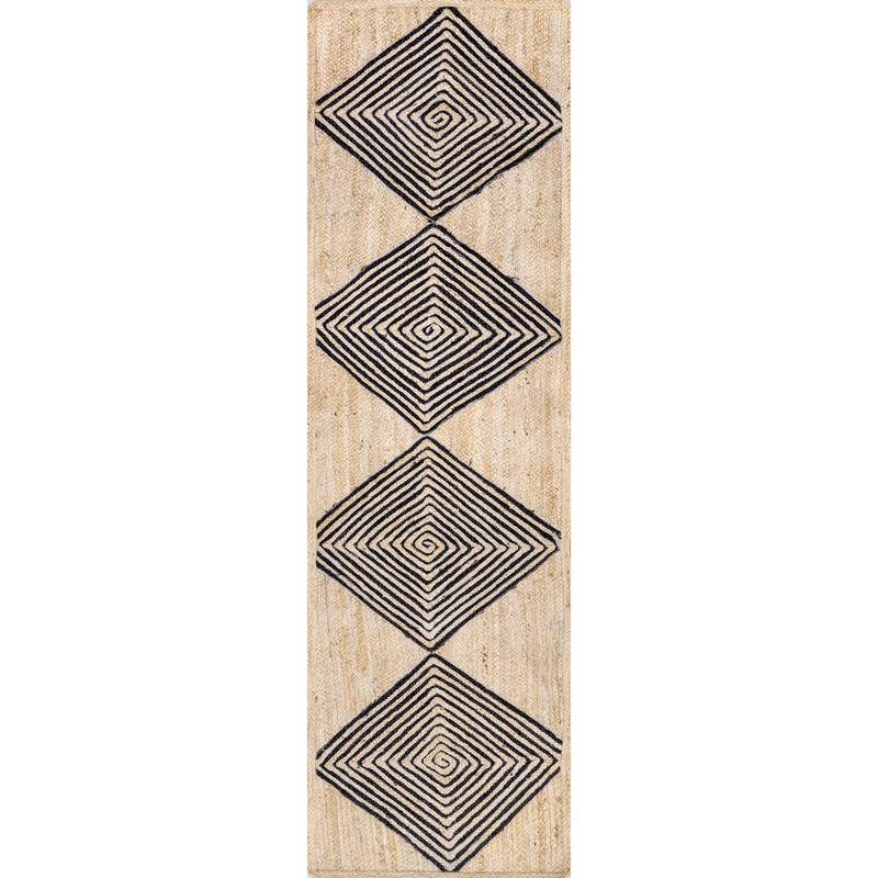 Axel Diamond Jute Area Rug