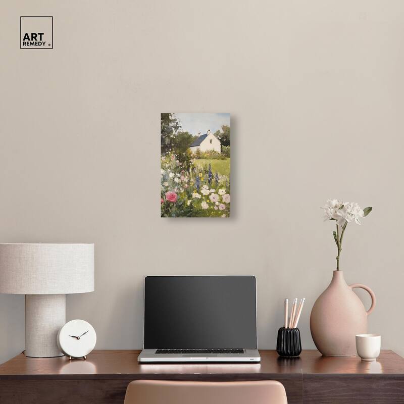 Floral Farmhouse II Canvas by Art Remedy, Gallery Wrapped