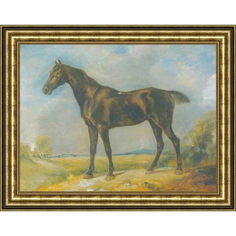 Horse by John Constable Giclee Print Oil Painting Gold Frame Size 29" x 23"