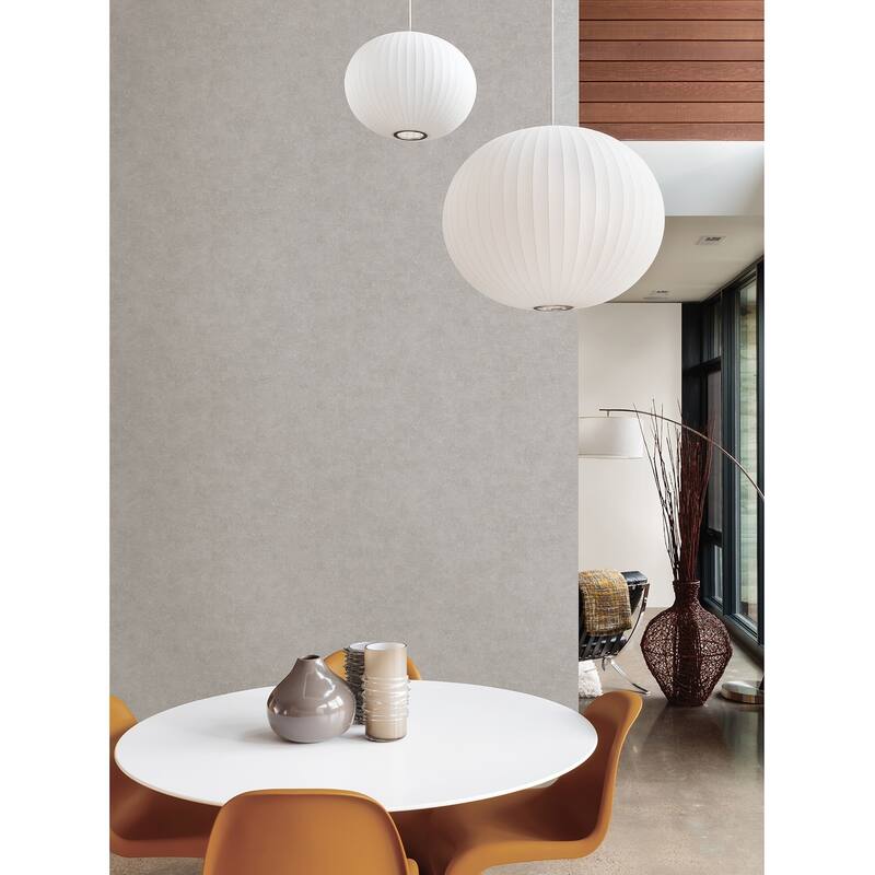 Advantage Ryu Light Grey Cement Texture Wallpaper - 20.9in x 396in x 0.025in - 20.9in x 396in x 0.025in