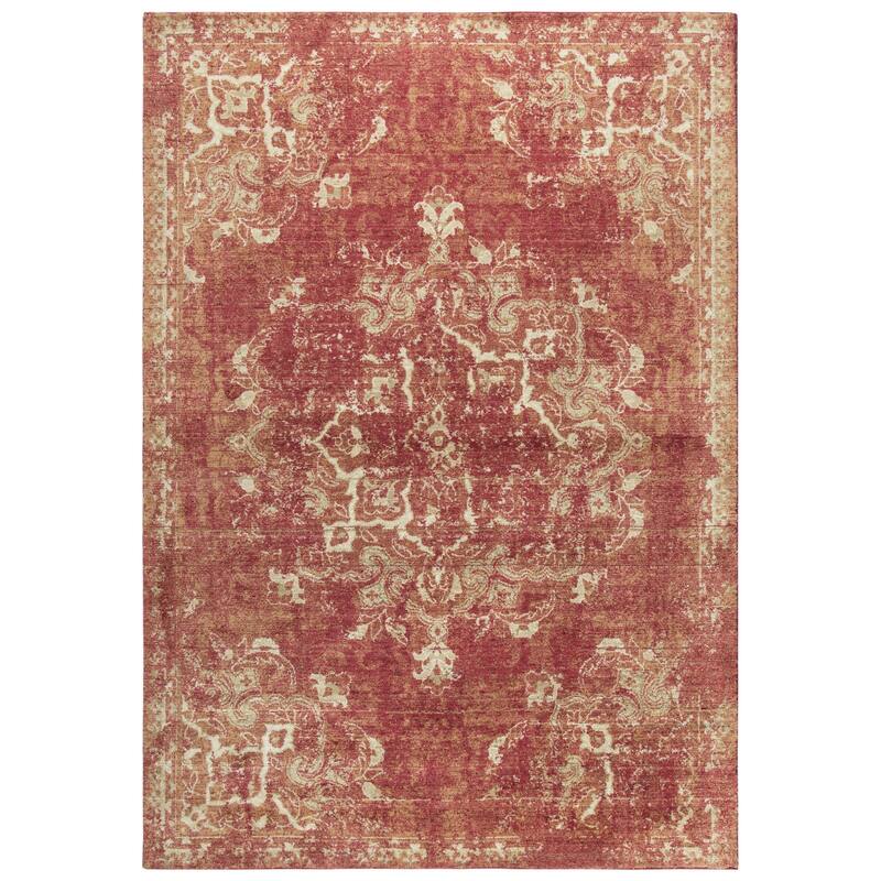 Alora Decor Euphoria Medallion Wool Rug - 5' x 8' - Red