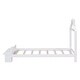 preview thumbnail 6 of 6, Twin Size Wood Platform Bed with House-Shaped Headboard, Footboard Bench, and Wooden Support