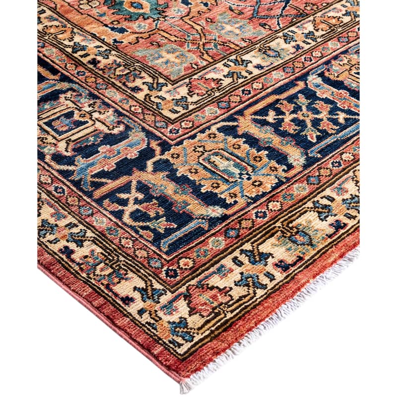 Serapi One-of-a-Kind Hand-Knotted Area Rug - Pink - 9' 0" x 11' 10"