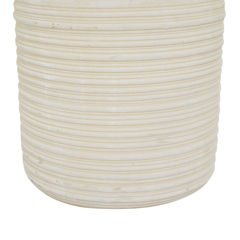 White Polyethylene Contemporary Artificial Foliage - 31x27