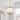 Mid-Century Candle Fabric Round Tapered Cone Cage Chandelier 20in