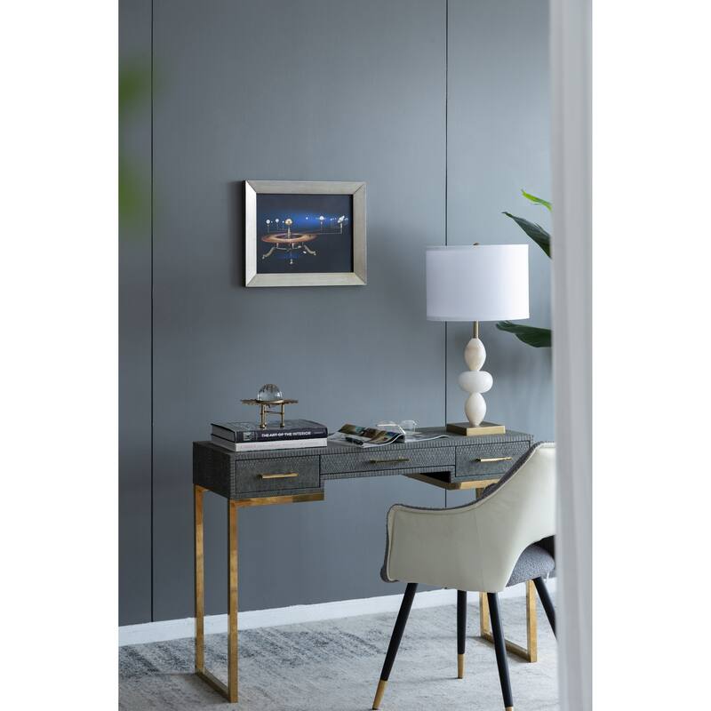 Modern Wall Decor Rectangular Wall Art with Futuristic and Classic Elements, for Studies and Home Offices