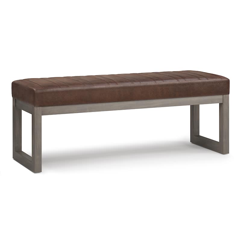 WYNDENHALL Kaufman 48 inch Wide Contemporary Rectangle Ottoman Bench
