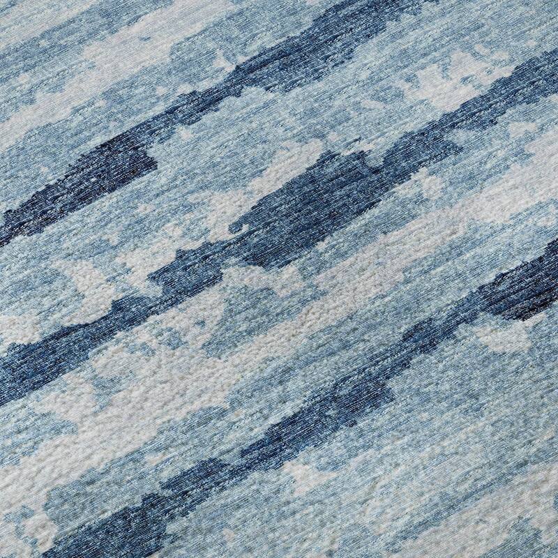 Premium Washable Super Soft Modern Ombre Stripes Mayfield Rug