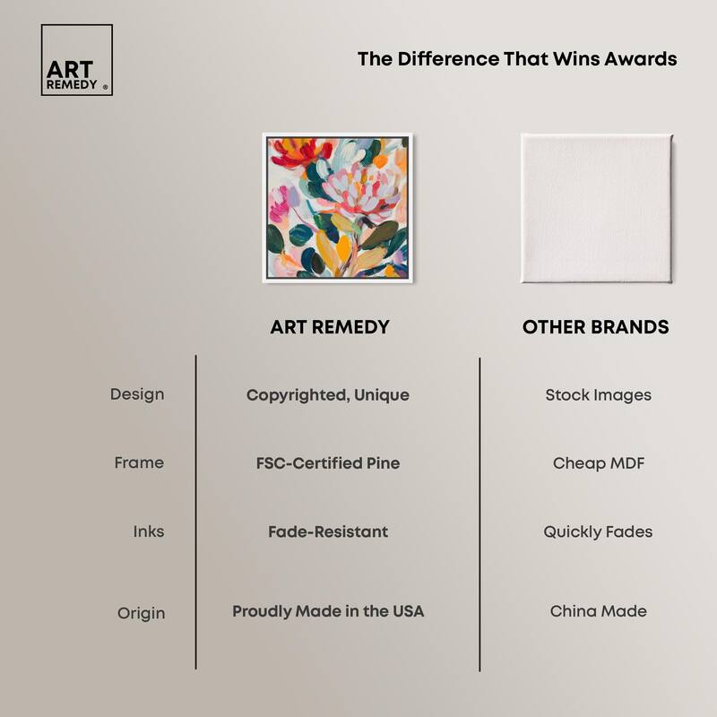 Lively Flora II Canvas by Art Remedy