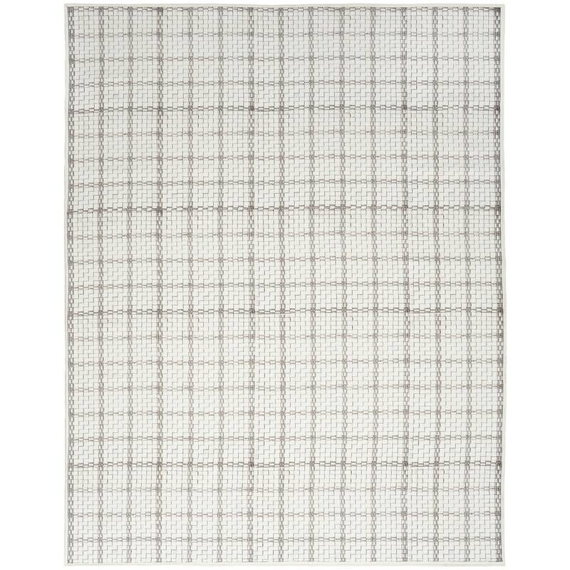 Novi Power Loomed Geometric Modern Non Skid Low Pile Area Rug By HomeRoots - 144' X '110' X '0.25