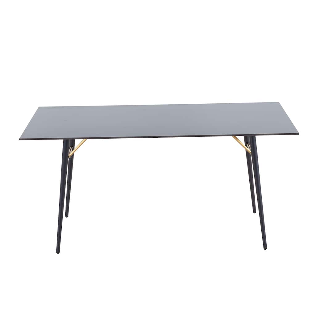 Black Dining Table Ceramic Tile Kitchen Table Small Space Dining Table