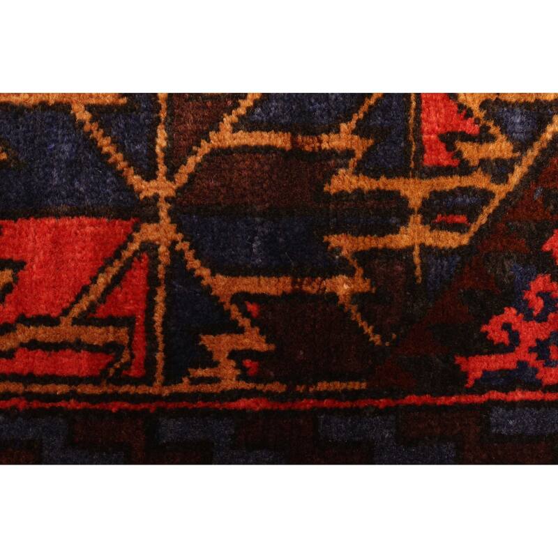 ECARPETGALLERY Hand-knotted Teimani Dark Navy Wool Rug - 2'11 x 4'0