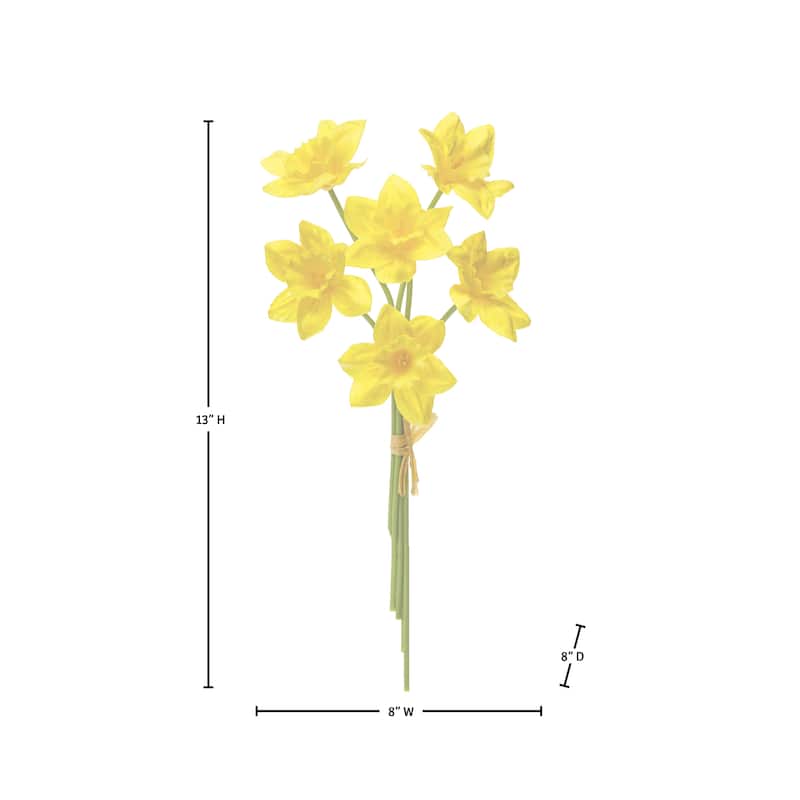 13"Pu Daffodil Bundle