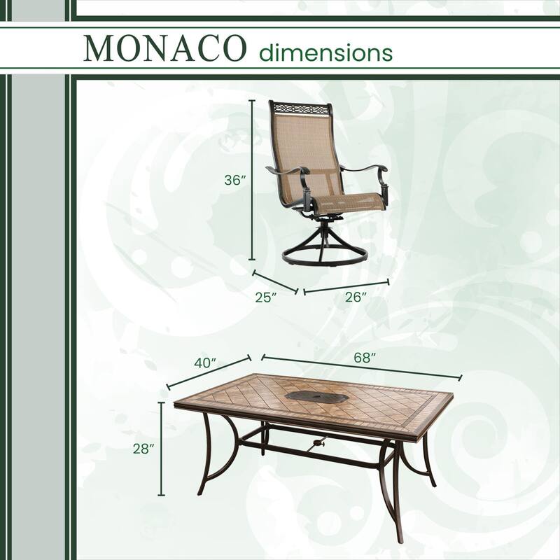 Hanover Outdoor Monaco 7-piece Dining Set