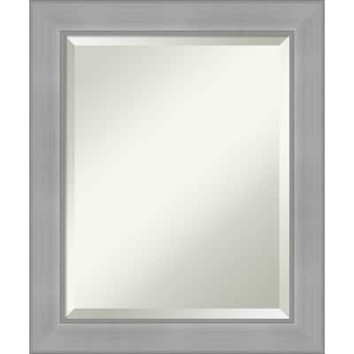 Beveled Wall Mirror - Vista Brushed Nickel Frame - Vista Brushed Nickel