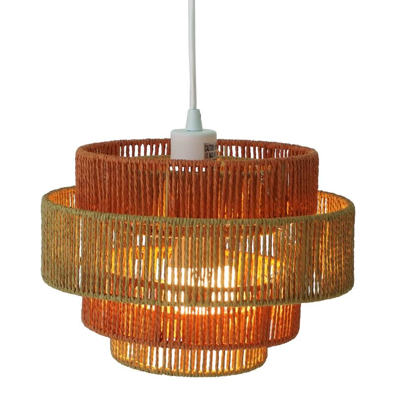 Pendant Lamp - Coarse Gold and Clear Glass