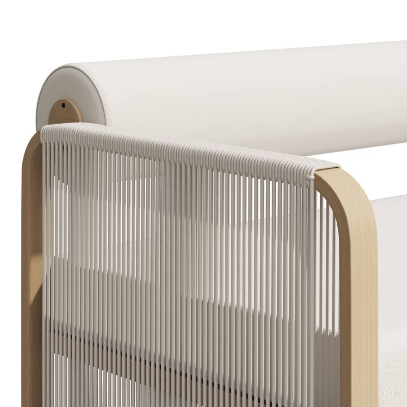 Corvus Kenya 4-Piece Modern Outdoor Sunbrella Rope Patio Conversation Set