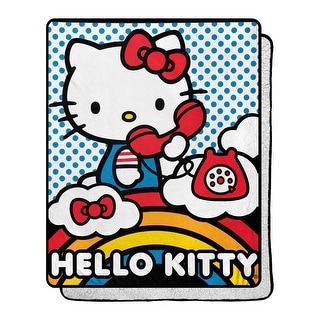 Sanrio Hello Kitty Silk Touch Sherpa Throw Blanket - Bed Bath & Beyond ...