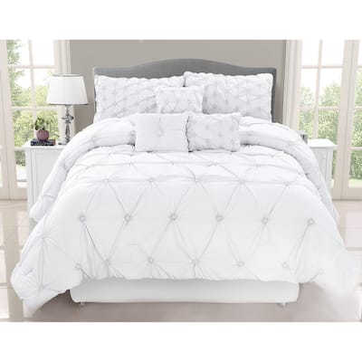 Chateau White 7-piece Comforter Set