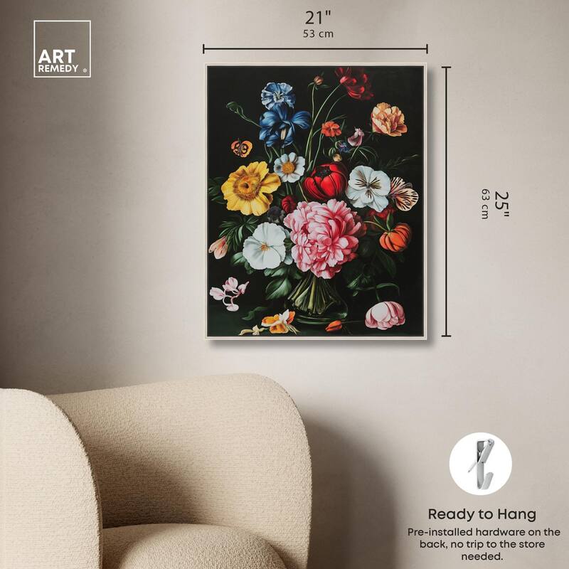 Violet Vignette I Canvas by Art Remedy