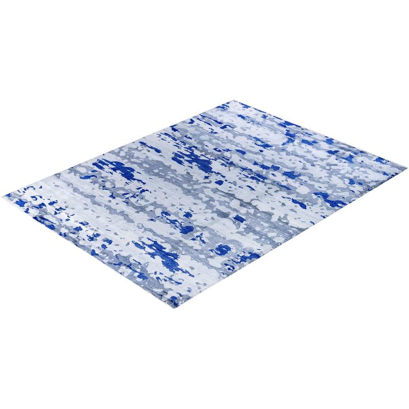 Ikat One-of-a-Kind Handmade Area Rug - Beige, 9' 2" x 12' 0" - 9' 2" x 12' 0"