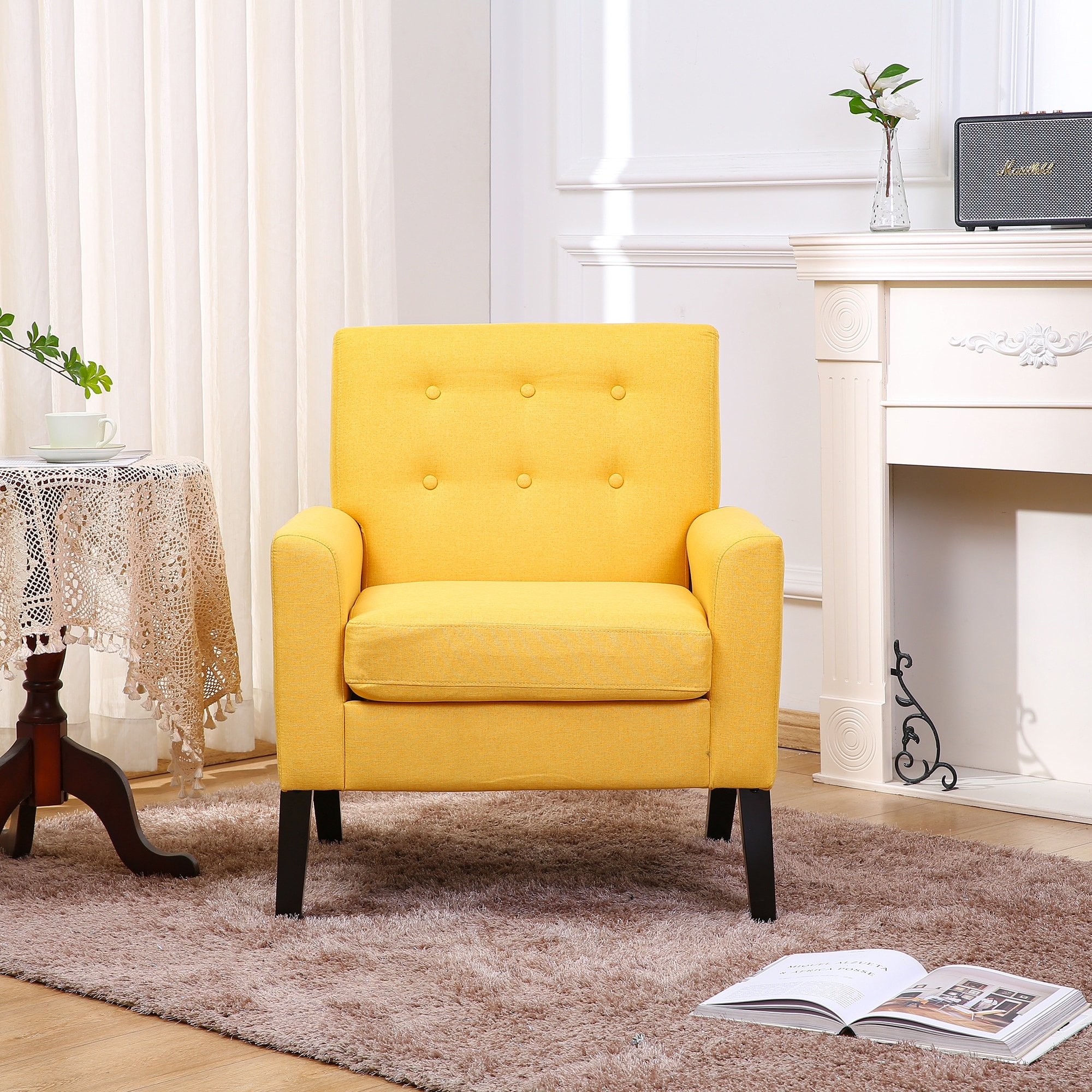 Yellow comfy chair