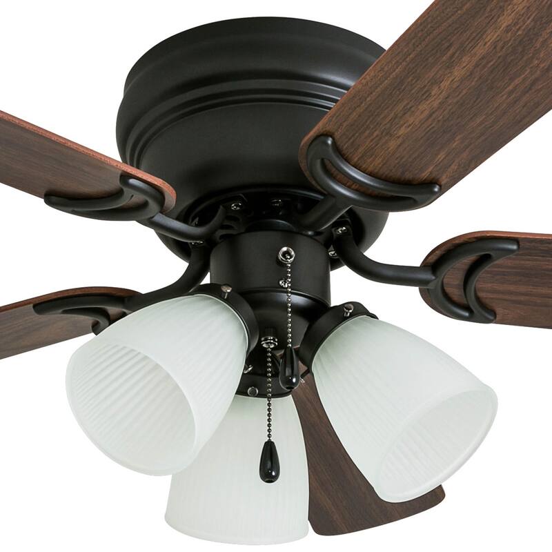 42" Prominence Home Whitley Bronze Indoor LED Ceiling Fan with Light, Pull Chain