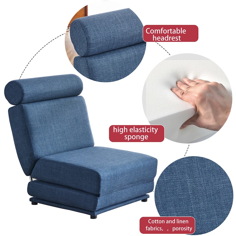 Portable Foldable Single Sofa Chair with Pillow