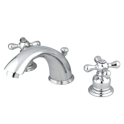 Kingston Brass Victorian 8 in. Widespread Bathroom Faucet in Polished Chrome