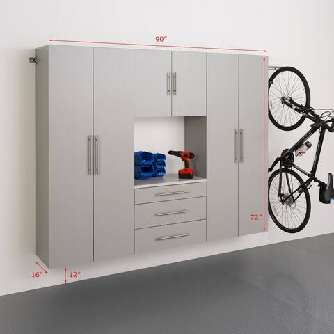 Prepac HangUps 90-inch 4-piece Storage Cabinet Set G