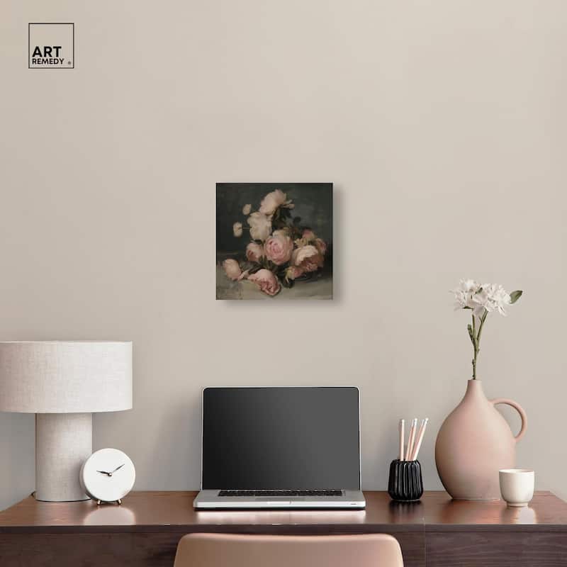 Roses in Shadow II Canvas by Art Remedy, Gallery Wrapped