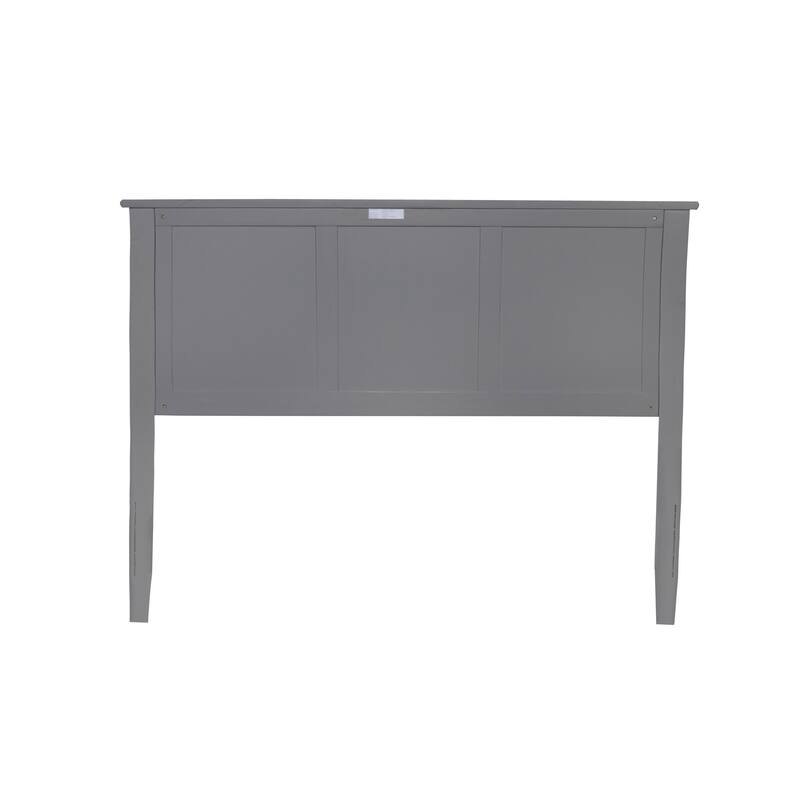 Wood Panel Headboard with Classic Detailing and USB Charger, Fits Standard Frames for a Timeless Bedroom Look