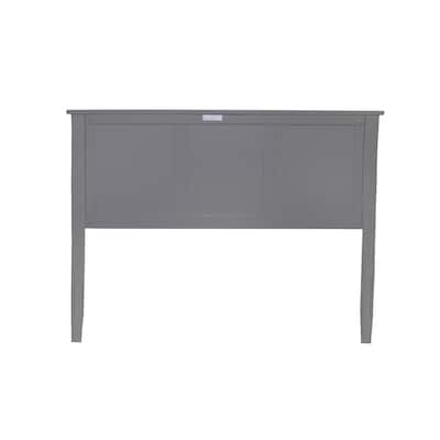 Wood Panel Headboard with Classic Detailing and USB Charger, Fits Standard Frames for a Timeless Bedroom Look