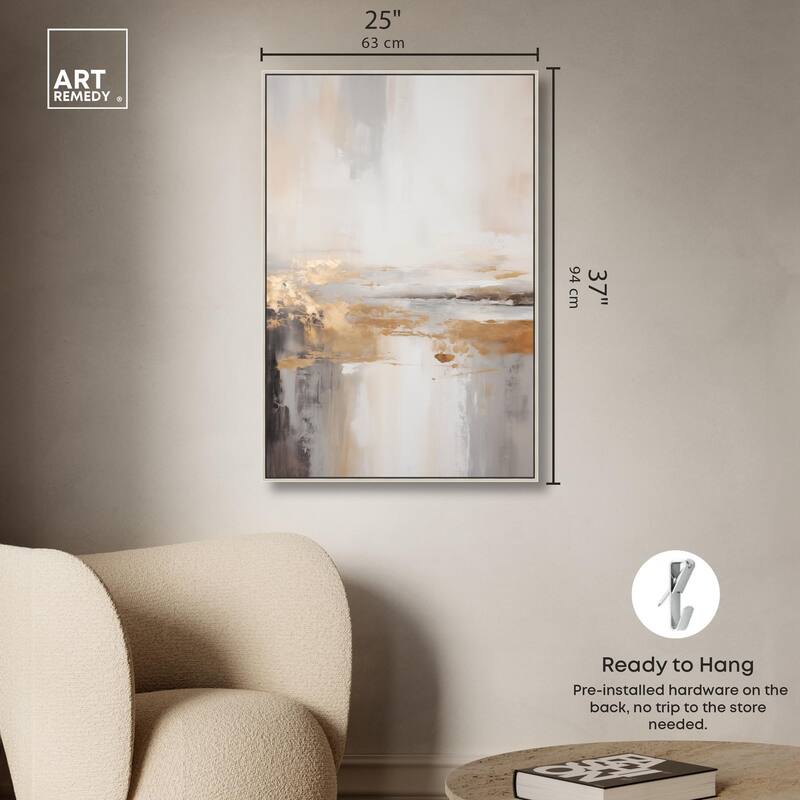Gold Dust I Canvas by Art Remedy