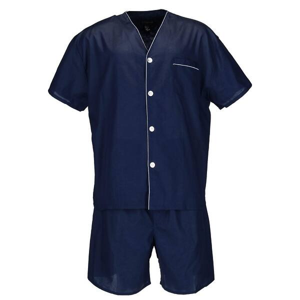 Shop Botany 500 Men S Big And Tall Short Sleeve Knee Length Pajama Set Overstock 22020279