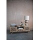 preview thumbnail 7 of 5, Mango Wood & Cane Console Table with 2 Doors, 1 Drawer with Leather Pull, Natural Wood and Multi Color Woven Rope