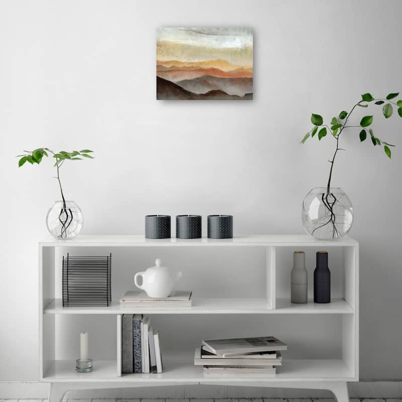 Layered View II By Studio Arts Canvas Art Print