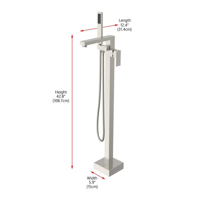 Elegant Lighting FAT-8002 Henry Floor Mounted Clawfoot Tub Filler with